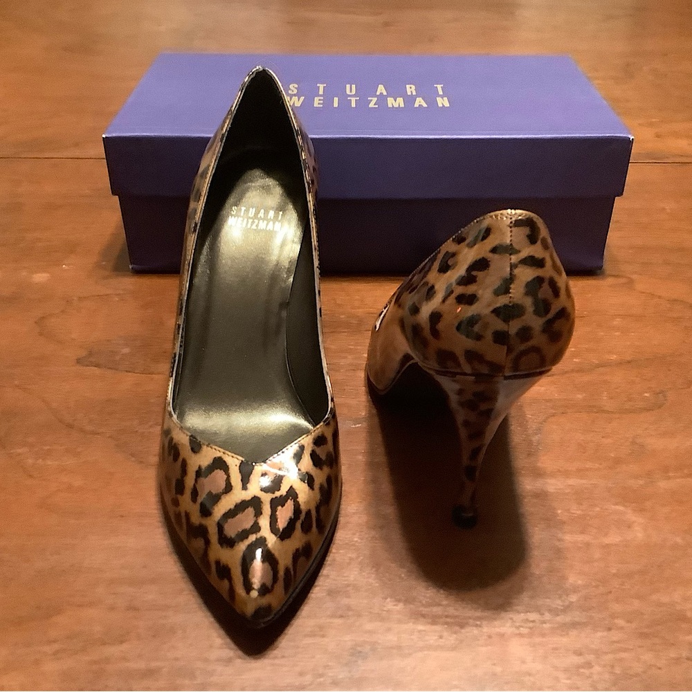 Stuart Weitzman Sz 6.5 Leopard Heels